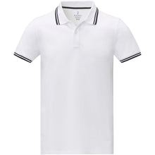 Load image into Gallery viewer, Amarago 200 g/m2 short sleeve men's tipping polo — White (front)