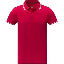 Load image into Gallery viewer, Amarago 200 g/m2 short sleeve men's tipping polo — Red (front)
