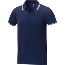 Load image into Gallery viewer, Amarago 200 g/m2 short sleeve men's tipping polo — Navy