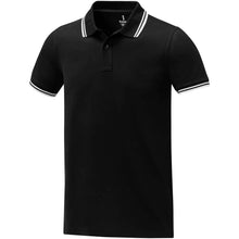 Load image into Gallery viewer, Amarago 200 g/m2 short sleeve men's tipping polo — Black