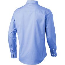 Load image into Gallery viewer, Vaillant 142 g/m2 long sleeve men's oxford shirt — Light blue (back)