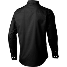 Load image into Gallery viewer, Vaillant 142 g/m2 long sleeve men's oxford shirt — Black (back)