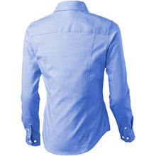 Load image into Gallery viewer, Vaillant 142 g/m2 long sleeve women's oxford shirt — Light blue (back)