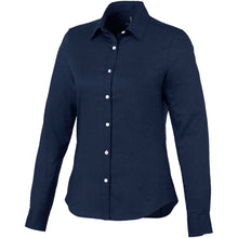 Load image into Gallery viewer, Vaillant 142 g/m2 long sleeve women's oxford shirt — Navy
