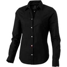 Load image into Gallery viewer, Vaillant 142 g/m2 long sleeve women's oxford shirt — Black