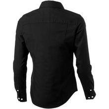 Load image into Gallery viewer, Vaillant 142 g/m2 long sleeve women's oxford shirt — Black (back)