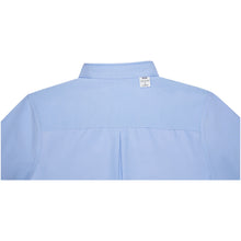 Load image into Gallery viewer, Pollux 130 g/m2 long sleeve men's shirt — Light blue (detail)
