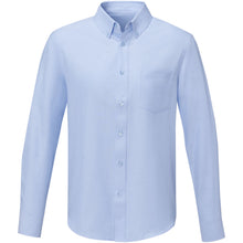 Load image into Gallery viewer, Pollux 130 g/m2 long sleeve men's shirt — Light blue (front)