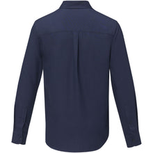 Load image into Gallery viewer, Pollux 130 g/m2 long sleeve men's shirt — Navy (back)