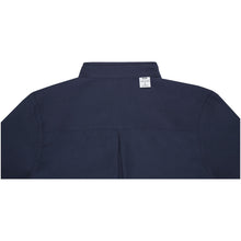 Load image into Gallery viewer, Pollux 130 g/m2 long sleeve men's shirt — Navy (detail)