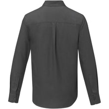 Load image into Gallery viewer, Pollux 130 g/m2 long sleeve men's shirt — Storm grey (back)