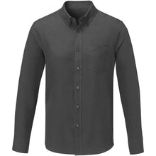 Load image into Gallery viewer, Pollux 130 g/m2 long sleeve men's shirt — Storm grey (front)