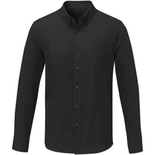 Load image into Gallery viewer, Pollux 130 g/m2 long sleeve men's shirt — Black (front)