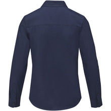 Load image into Gallery viewer, Pollux 130 g/m2 long sleeve women's shirt — Navy (back)