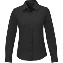 Load image into Gallery viewer, Pollux 130 g/m2 long sleeve women's shirt — Black (front)