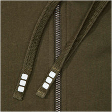 Load image into Gallery viewer, Arora 300 g/m2 unisex full zip hoodie — Forest Green (detail)