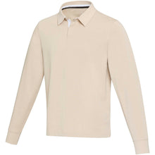 Load image into Gallery viewer, Clyde unisex organic rugby polo sweatshirt — Oatmeal
