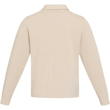 Load image into Gallery viewer, Clyde unisex organic rugby polo sweatshirt — Oatmeal (back)