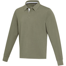 Load image into Gallery viewer, Clyde unisex organic rugby polo sweatshirt — Green