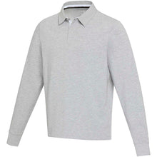 Load image into Gallery viewer, Clyde unisex organic rugby polo sweatshirt — Heather grey