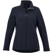 Load image into Gallery viewer, Maxson women's softshell jacket — Navy (front)