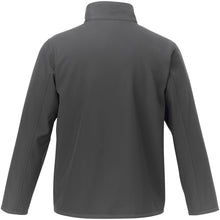 Load image into Gallery viewer, Orion men's softshell jacket — Storm grey (back)