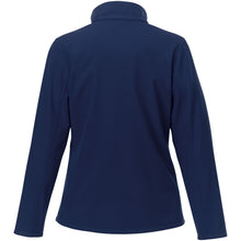 Load image into Gallery viewer, Orion women's softshell jacket — Navy (back)