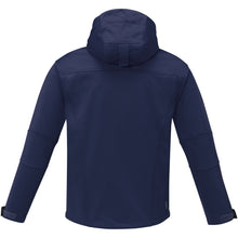Load image into Gallery viewer, Match men's softshell jacket — Navy (back)