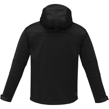Load image into Gallery viewer, Match men's softshell jacket — Black (back)