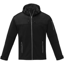 Load image into Gallery viewer, Match men's softshell jacket — Black (front)