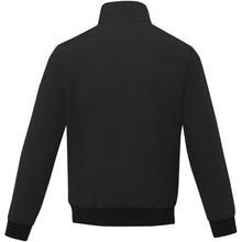 Load image into Gallery viewer, Keefe unisex lightweight bomber jacket — Black (back)