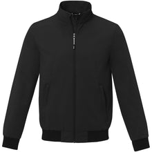 Load image into Gallery viewer, Keefe unisex lightweight bomber jacket — Black (front)