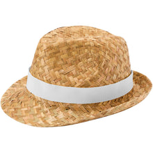 Load image into Gallery viewer, Pricus straw hat — White / Natural