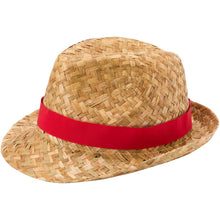 Load image into Gallery viewer, Pricus straw hat — Red / Natural