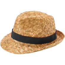 Load image into Gallery viewer, Pricus straw hat — Black / Natural