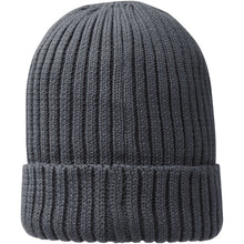 Load image into Gallery viewer, Ives organic beanie — Storm grey (back)