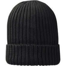 Load image into Gallery viewer, Ives organic beanie — Black (back)