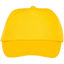 Load image into Gallery viewer, Feniks kids 5 panel 175 g/m2 cap — Yellow (front)