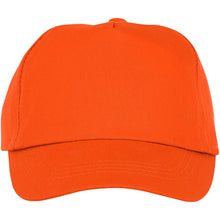 Load image into Gallery viewer, Feniks kids 5 panel 175 g/m2 cap — Orange (front)