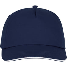 Load image into Gallery viewer, Styx 5 panel 175 g/m2 sandwich cap — Navy (front)