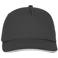 Load image into Gallery viewer, Styx 5 panel 175 g/m2 sandwich cap — Storm grey (front)