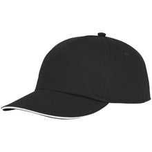 Load image into Gallery viewer, Styx 5 panel 175 g/m2 sandwich cap — Black