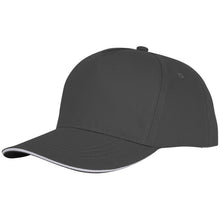Load image into Gallery viewer, Ceto 5 panel 175 g/m2 sandwich cap — Storm grey