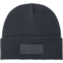 Load image into Gallery viewer, Boreas beanie with patch — Storm grey (front)