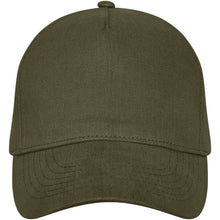 Load image into Gallery viewer, Doyle 5 panel 260 g/m2 cap — Forest green (front)