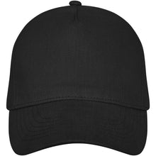 Load image into Gallery viewer, Doyle 5 panel 260 g/m2 cap — Black (front)
