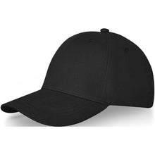 Load image into Gallery viewer, Davis 6 panel 260 g/m2 cap — Black
