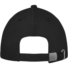 Load image into Gallery viewer, Davis 6 panel 260 g/m2 cap — Black (back)