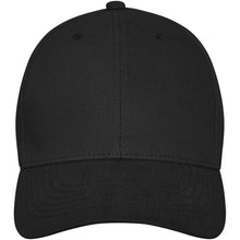 Load image into Gallery viewer, Davis 6 panel 260 g/m2 cap — Black (front)
