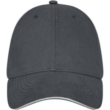 Load image into Gallery viewer, Darton 6 panel 260 g/m2 sandwich cap — Storm grey (front)